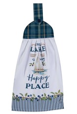 Kay Dee Design LAKE HAPPY PLACE TIE TOWEL - button loop