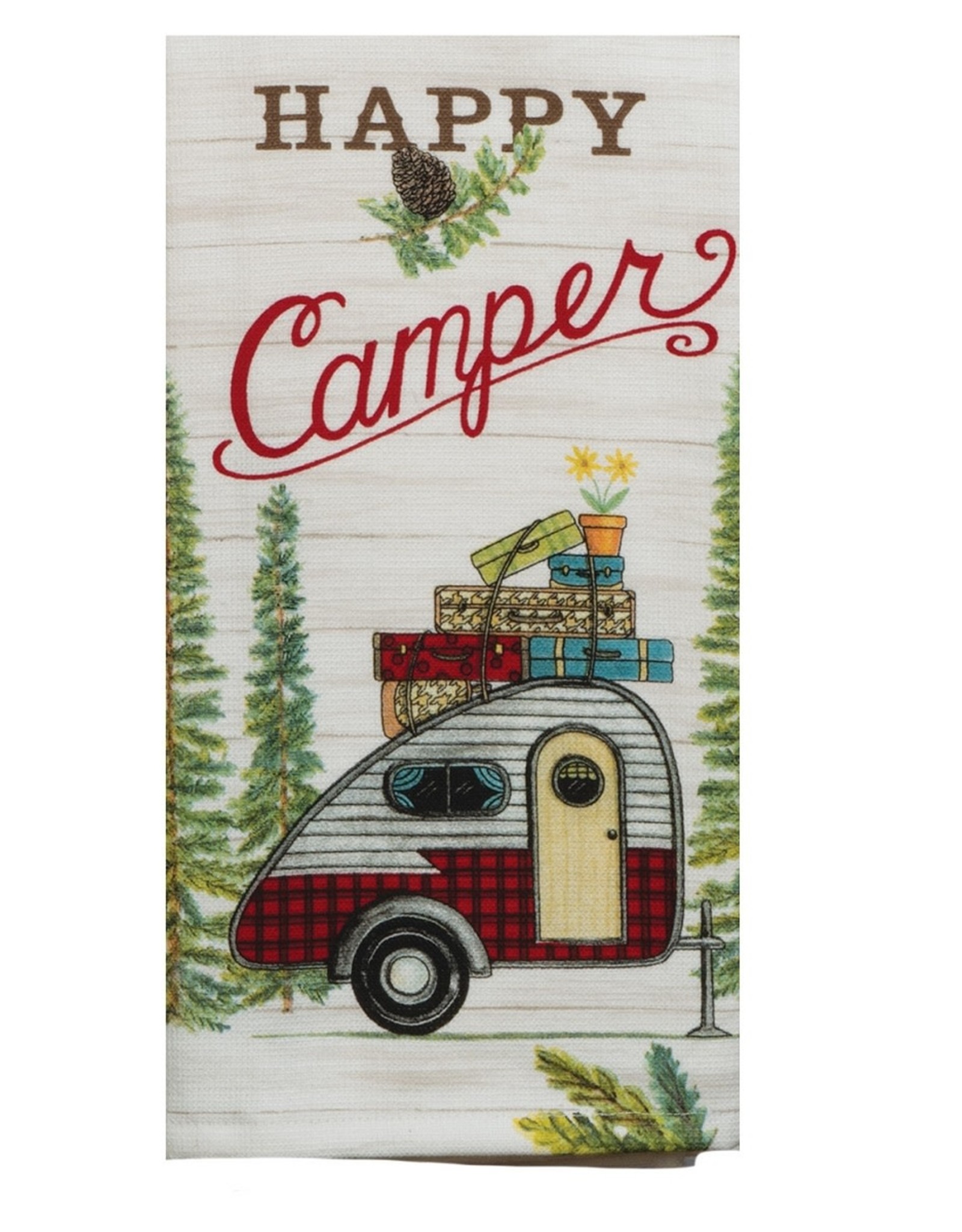 Kay Dee Design HAPPY CAMPER TERRY TOWEL - dual purpose