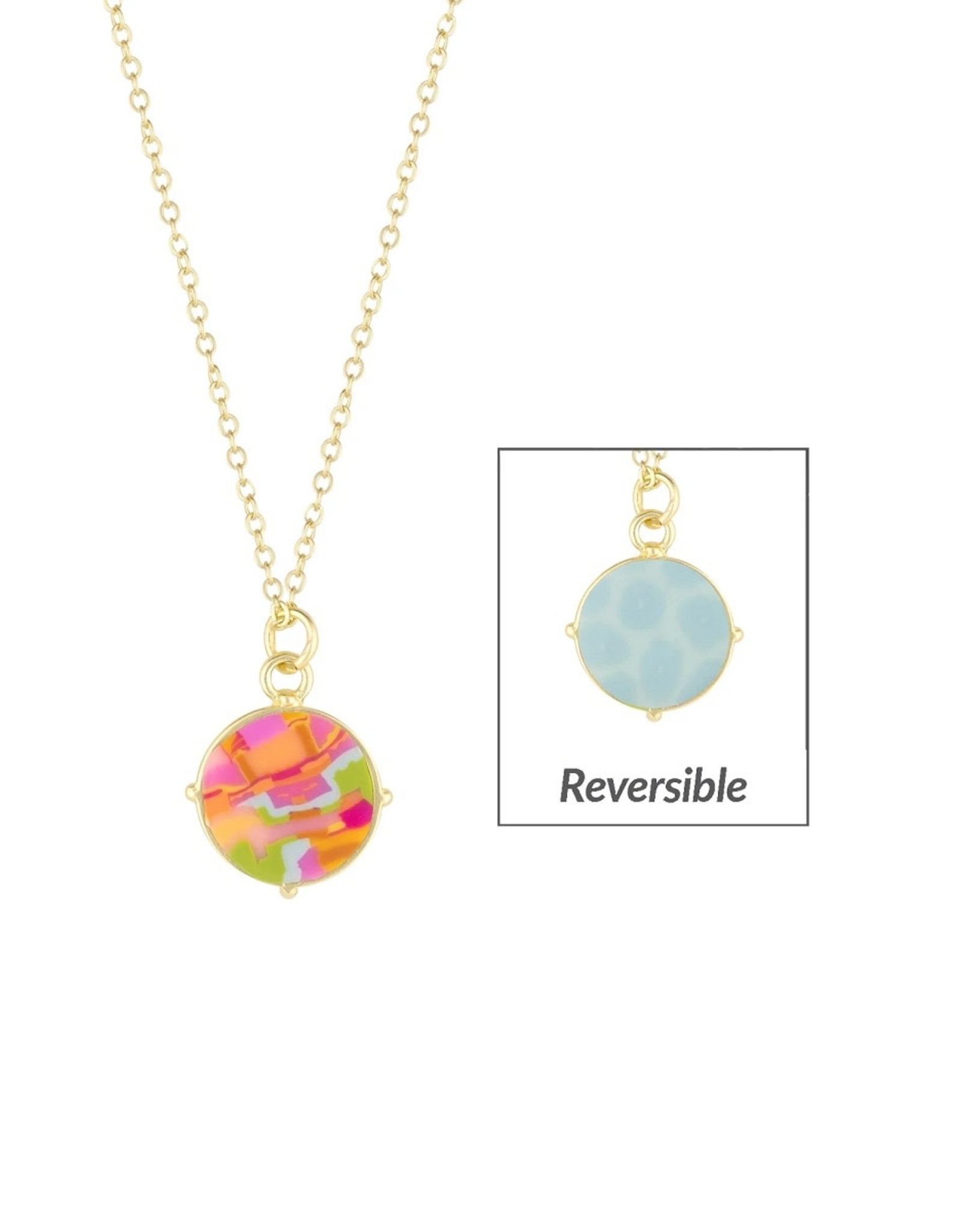 Jilzarah MEDALLION NECKLACE - reversible