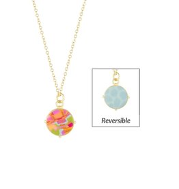 Jilzarah MEDALLION NECKLACE - reversible