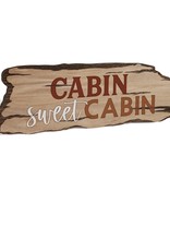 P Graham Dunn CABIN SWEET SIGN RUSTIC EDGE SIGN - 16x14.5