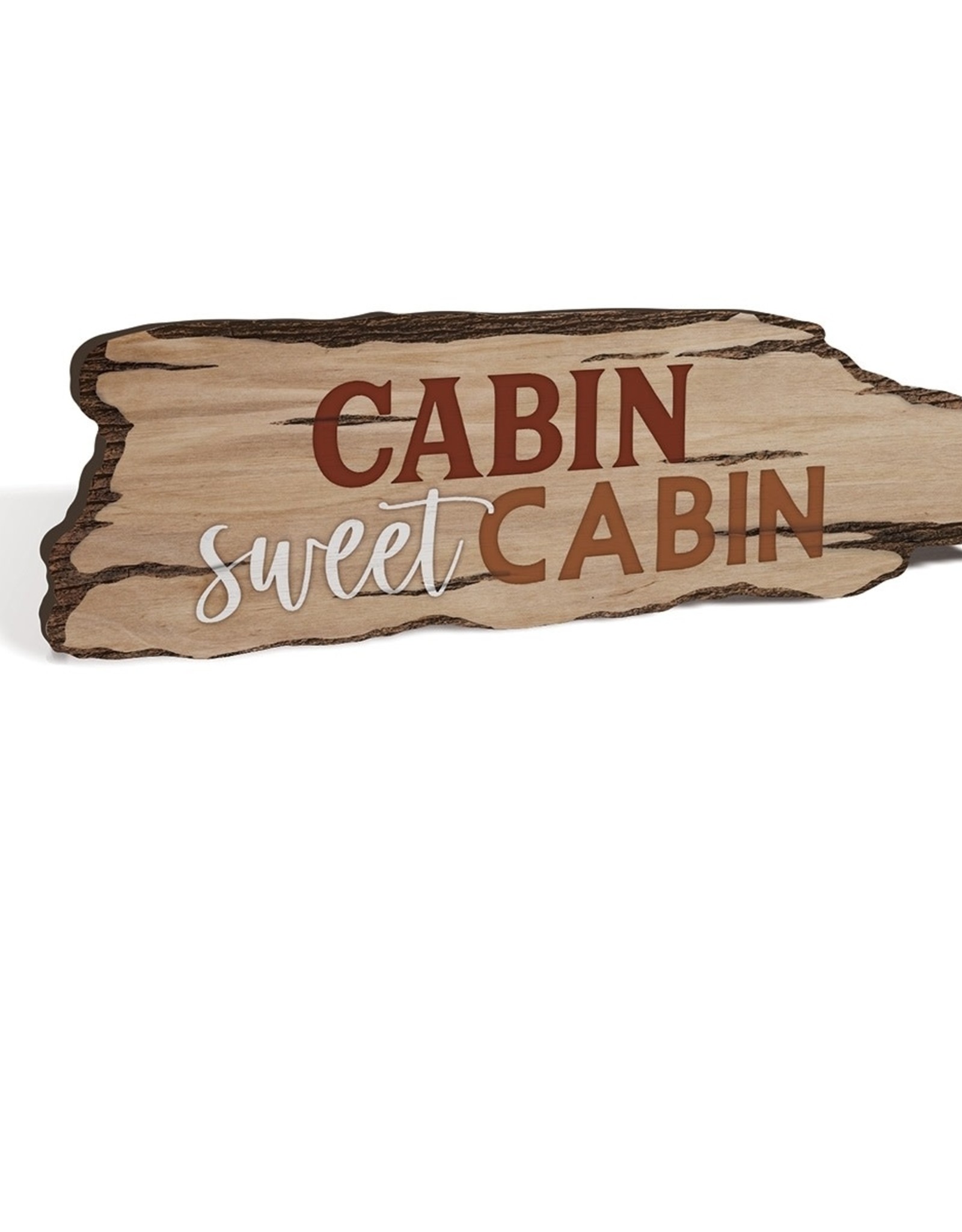 P Graham Dunn CABIN SWEET SIGN RUSTIC EDGE SIGN - 16x14.5