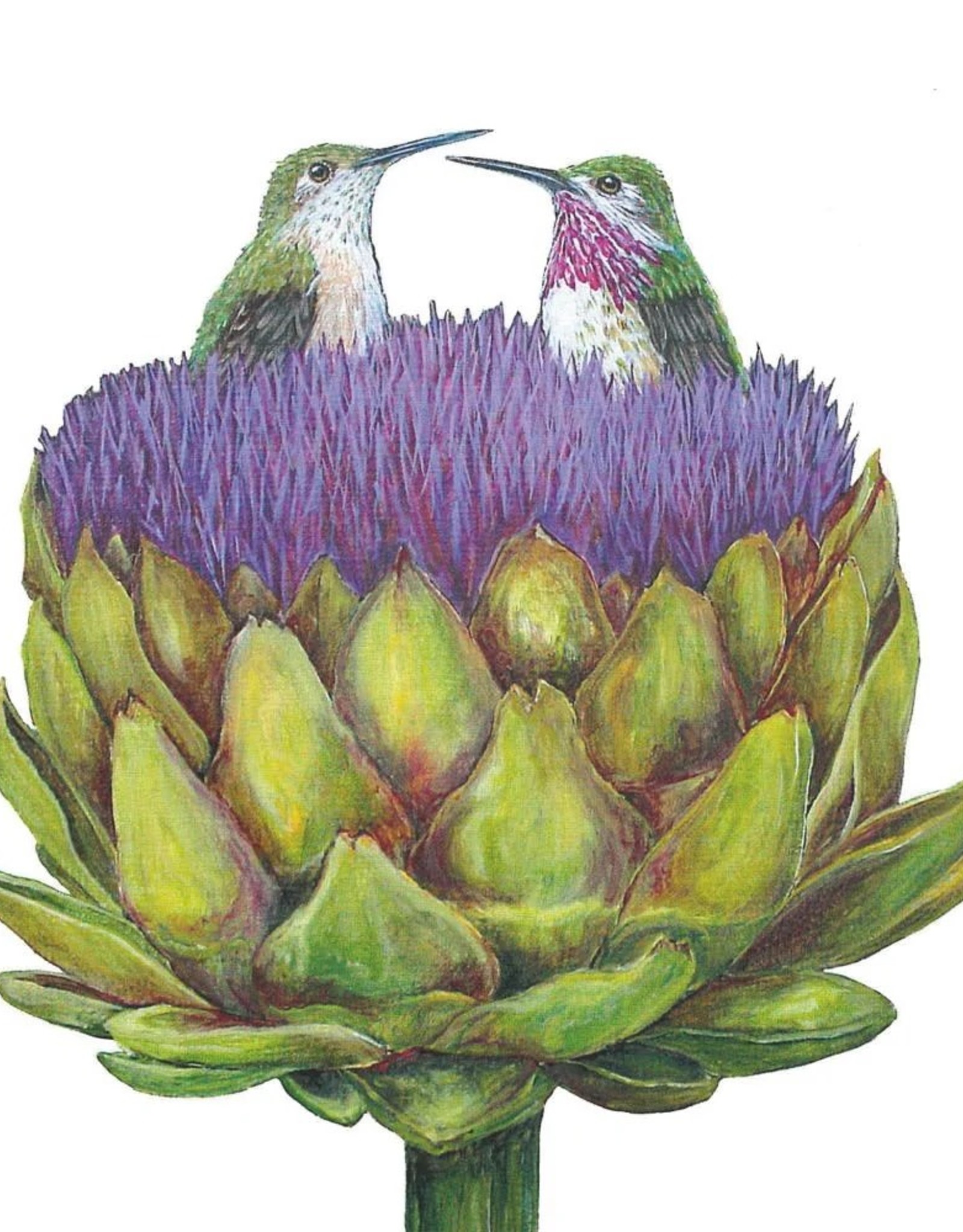 Paper Products Designs LOVE AT FIRST ARTICHOKE BEVERAGE NAPKIN - hummingbird