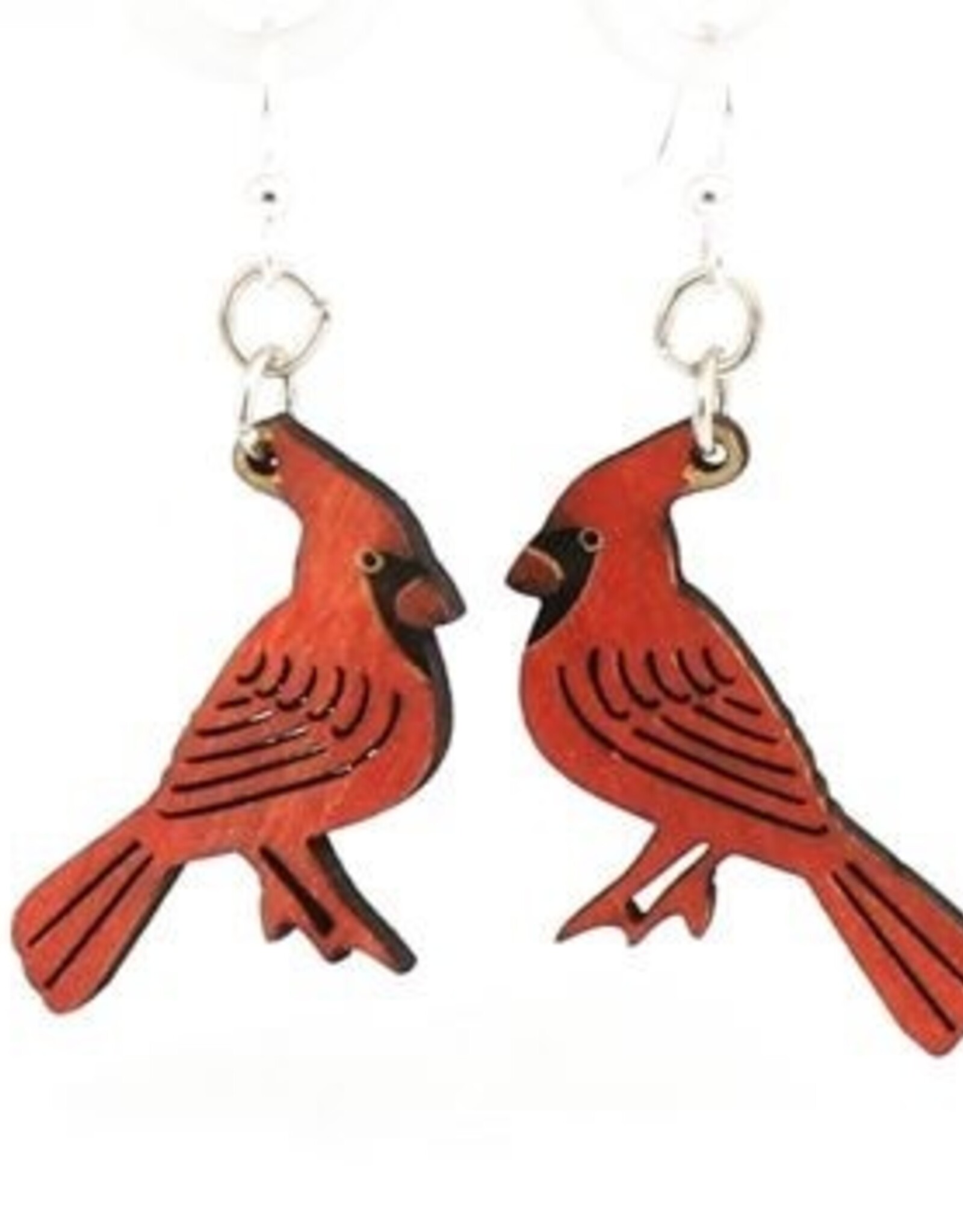 Green Tree Jewelry CARDINAL EARRINGS - made in the USA