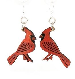 Green Tree Jewelry CARDINAL EARRINGS - made in the USA
