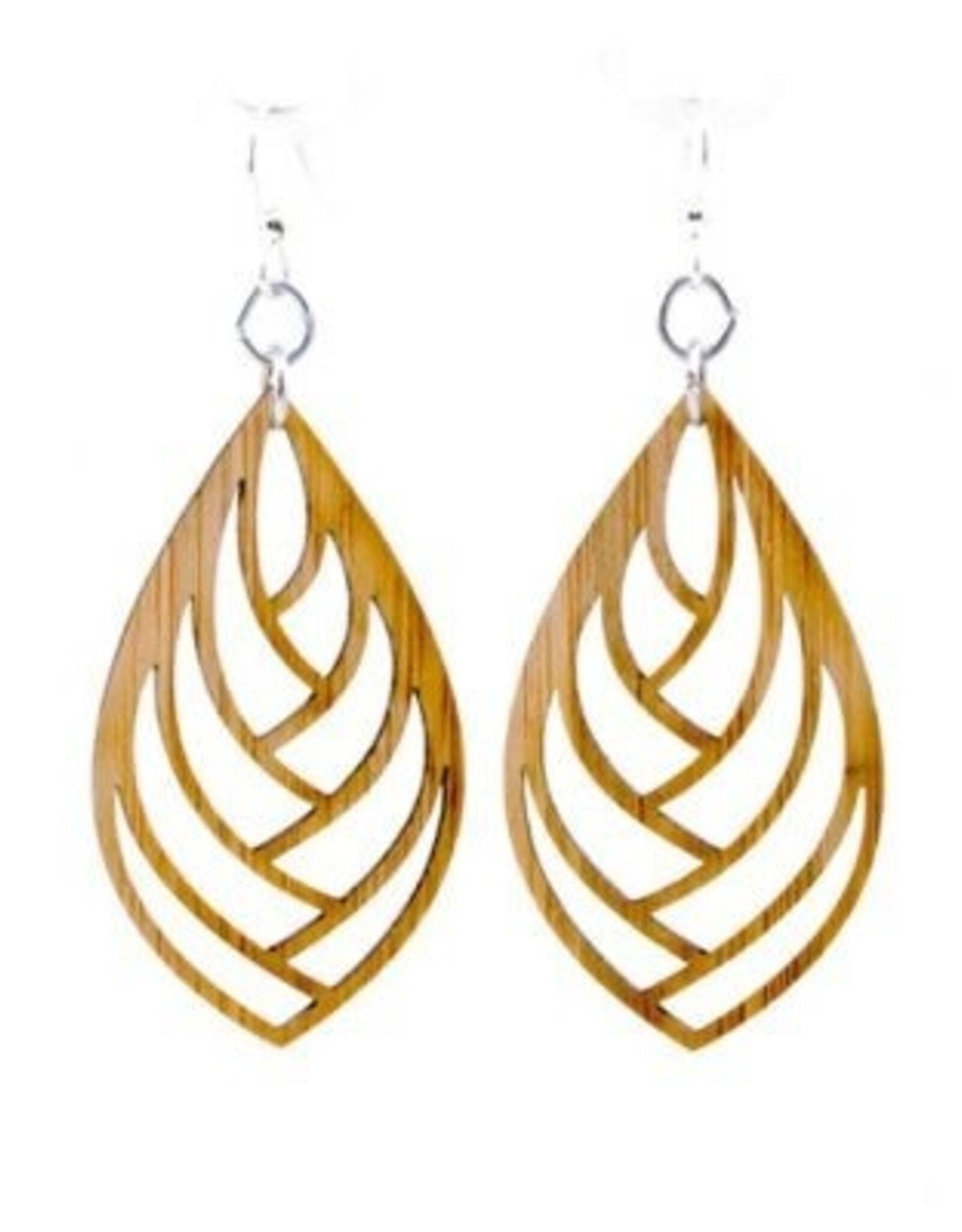 Green Tree Jewelry EMBRACED BAMBOO EARRING - made in the USA