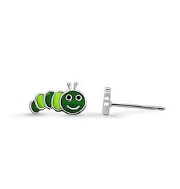 Boma CATERPILLAR STUD EARRING - sterling silver