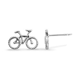 Boma BICYCLE STUD EARRING - sterling silver