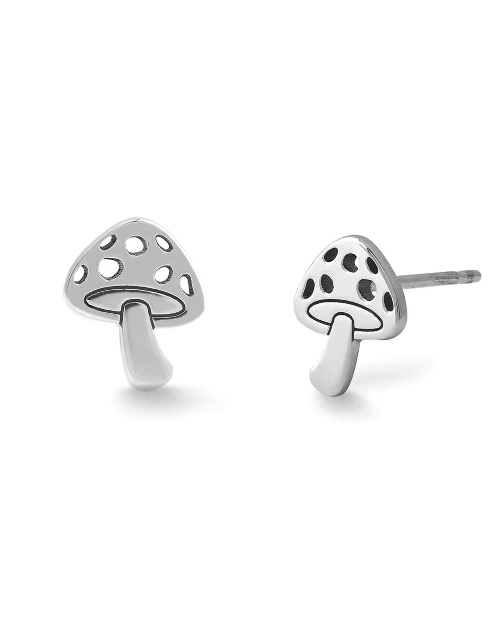 Boma MUSHROOM CUTOUT STUD EARRING - sterling silver