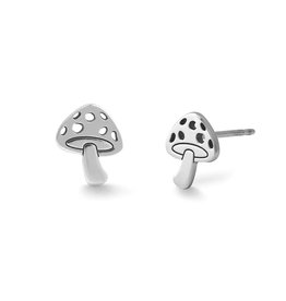 Boma MUSHROOM CUTOUT STUD EARRING - sterling silver