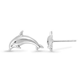 Boma DOLPHIN STUD EARRING - sterling silver