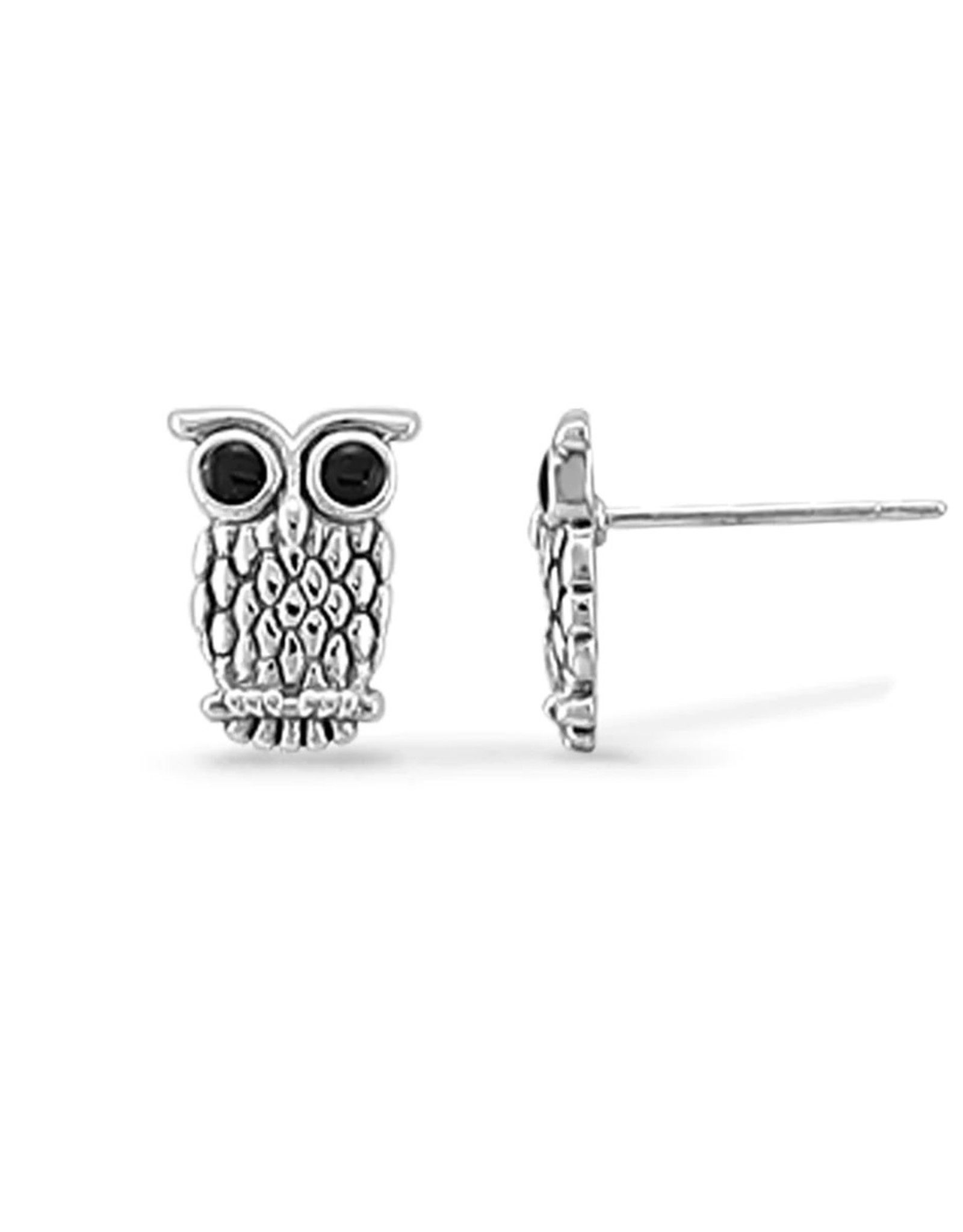 Boma WISE OWL STUD EARRING - sterling silver