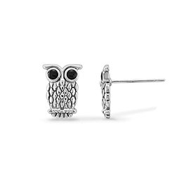 Boma WISE OWL STUD EARRING - sterling silver