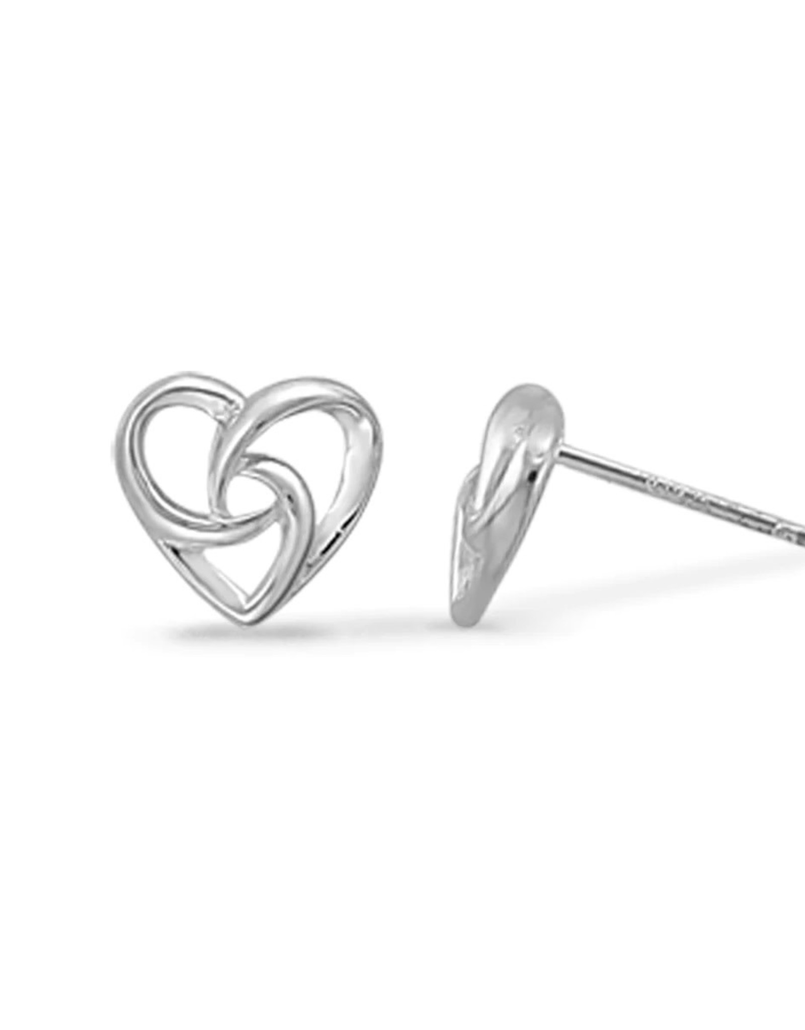 Heart Dangle Hoop Earrings, Sterling Silver and Rose Gold Plating | Silver  Jewelry Stores Long Island – Fortunoff Fine Jewelry