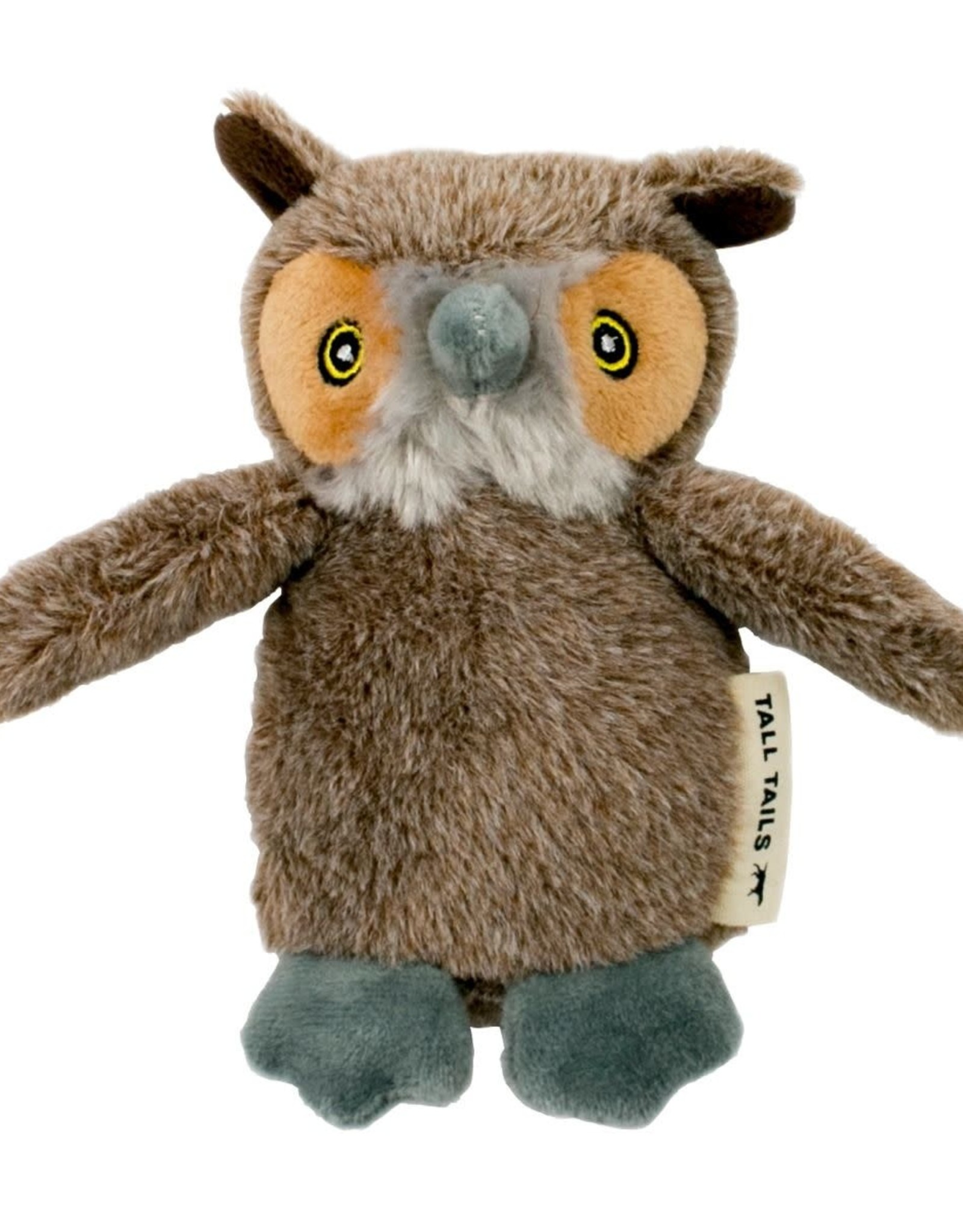 Tall Tails PLUSH OWL WITH SQUEAKER DOG TOY - 5"