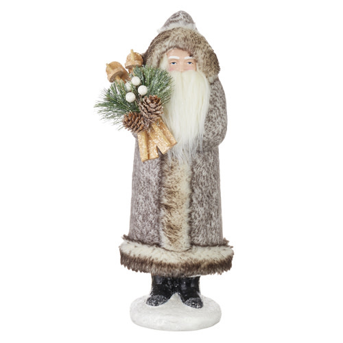 NATURAL NOEL SANTA WITH SKIS - Schoolhouse Earth