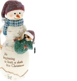 Pavilion Gift SLOTH CHRISTMAS BIRCHHEARTS SNOWMAN