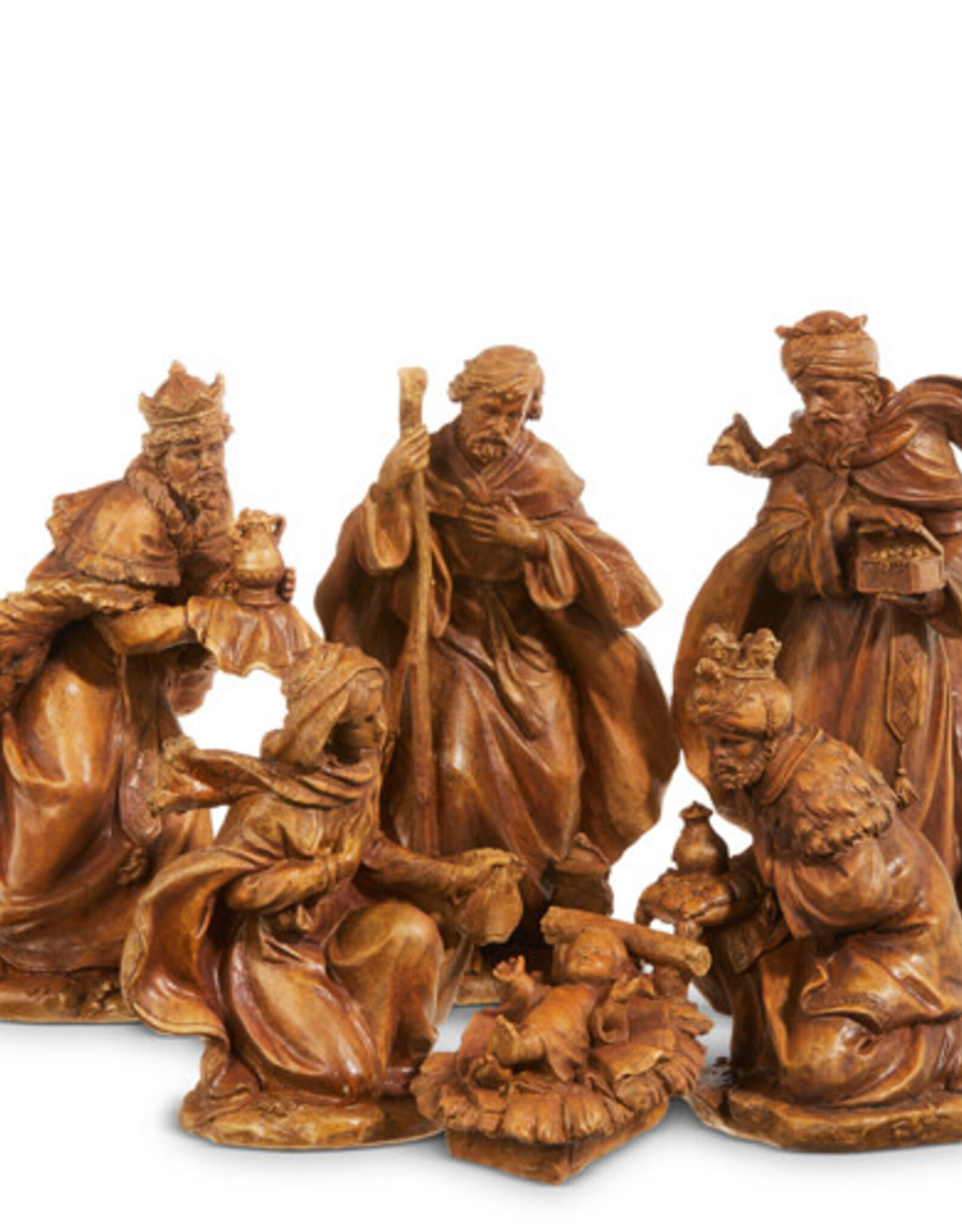 Raz Imports HOLIDAY HOUSE BRONZE NATIVITY - six pieces