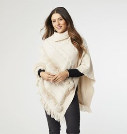 TGB / Good Bead BELLAROSE PONCHO WITH FAUX FUR