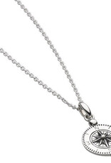Kit Heath 3D COMPASS OXIDISED NECKLACE - sterling silver
