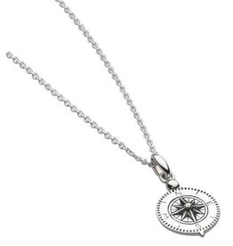 Kit Heath 3D COMPASS OXIDISED NECKLACE - sterling silver