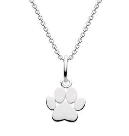 Kit Heath PAW PRINT SILHOUETTE  NECKLACE - sterling silver