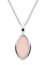 Kit Heath PINK CHALCEDONY MARQUISE NECKLACE - sterling silver