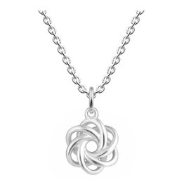 Kit Heath ENTWINED KNOTTED NECKLACE - sterling silver