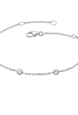 Kit Heath CUBIC ZIRCONIA SCATTERED CHAIN BRACELET - sterling silver