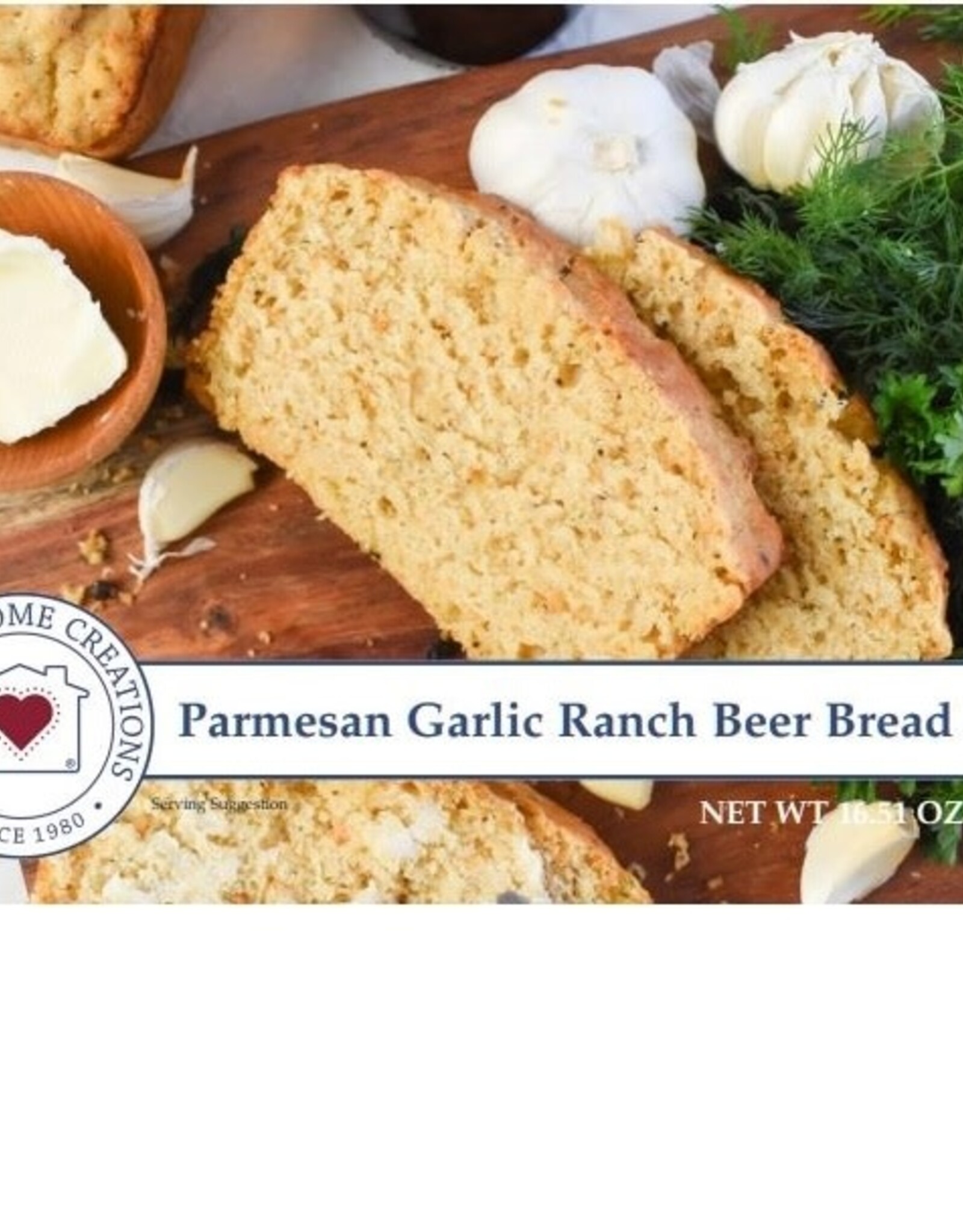 Country Home Creations PARMESAN GARLIC RANCH BEER BREAD MIX