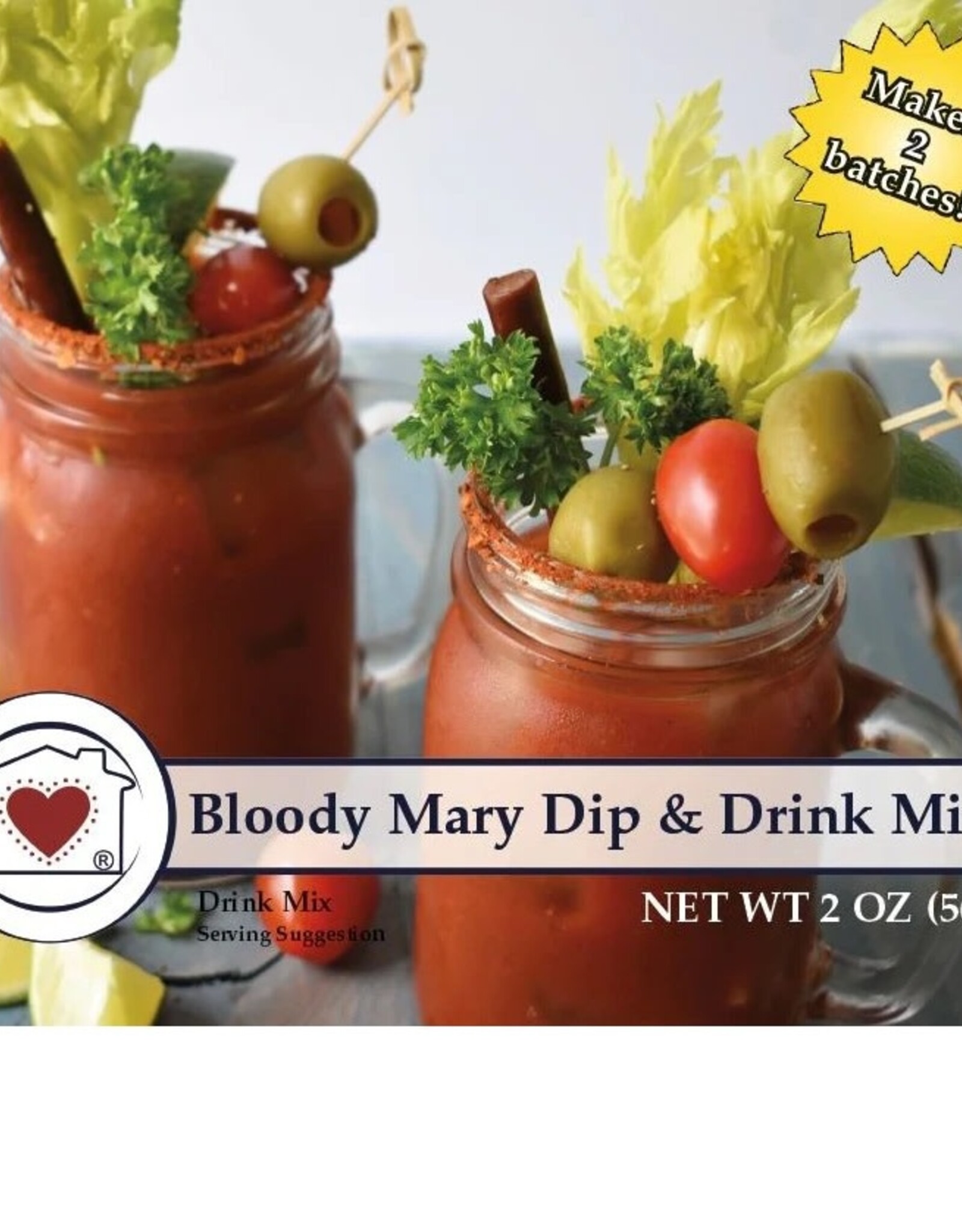 Country Home Creations BLOODY MARY DIP & DRINK MIX - makes 2 batches