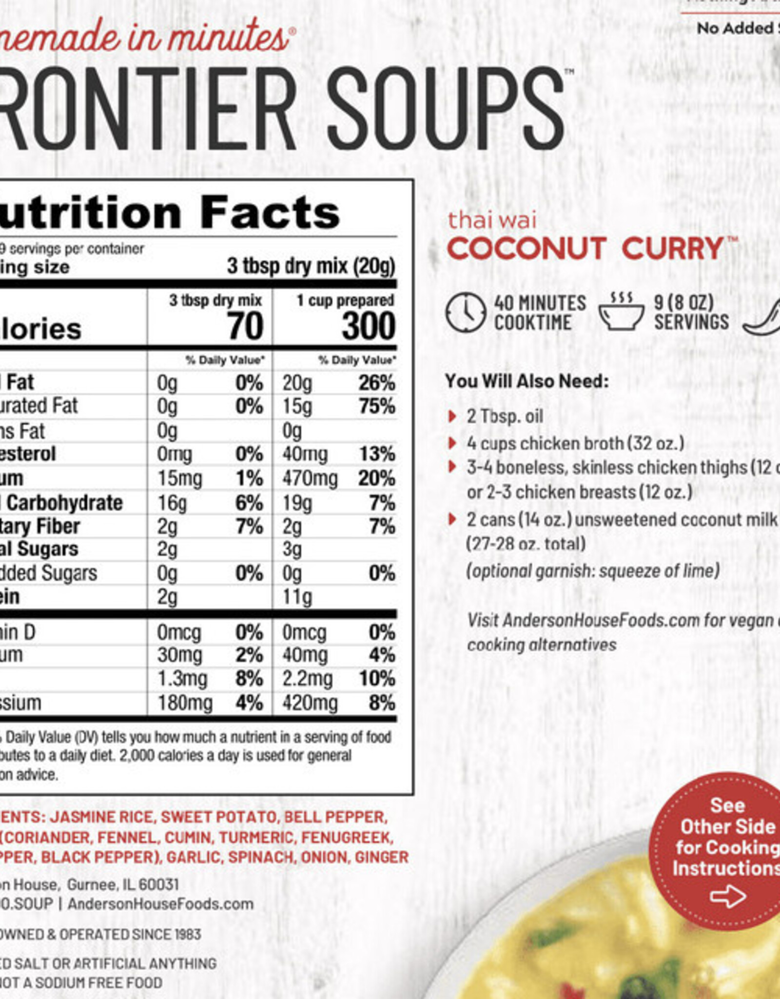 Frontier Soups THAI WAI COCONUT CURRY