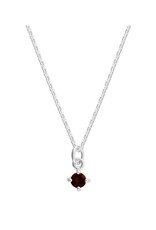 Boma GARNET  DROP NECKLACE - sterling silver