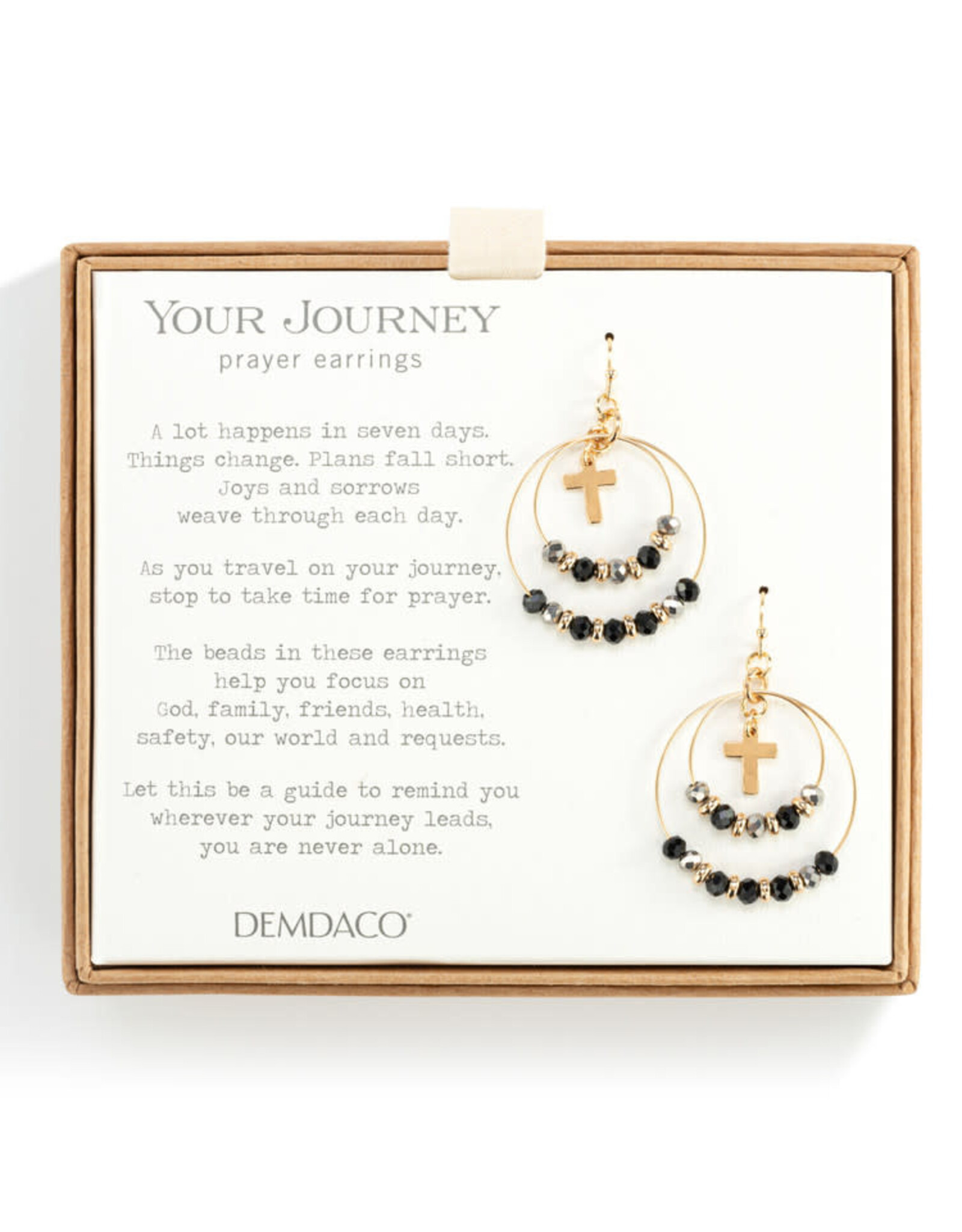 Demdaco YOUR JOURNEY BEADED PRAYER EARRINGS - thoughtful jewelry