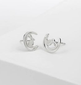 Boma MOON BUNNY STUD EARRING - sterling silver