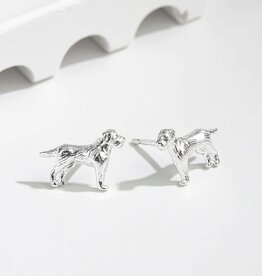 Boma GOLDEN RETRIEVER STUD EARRING - sterling silver