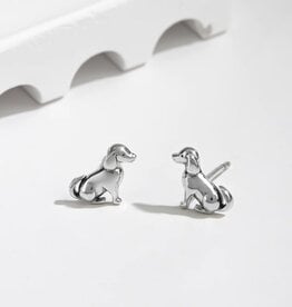 Boma PUPPY DOG STUD EARRING - sterling silver