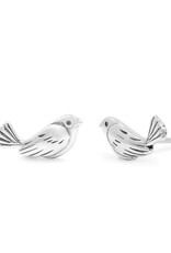 Boma SPARROW BIRD STUD EARRING - sterling silver