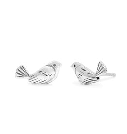 Boma SPARROW BIRD STUD EARRING - sterling silver