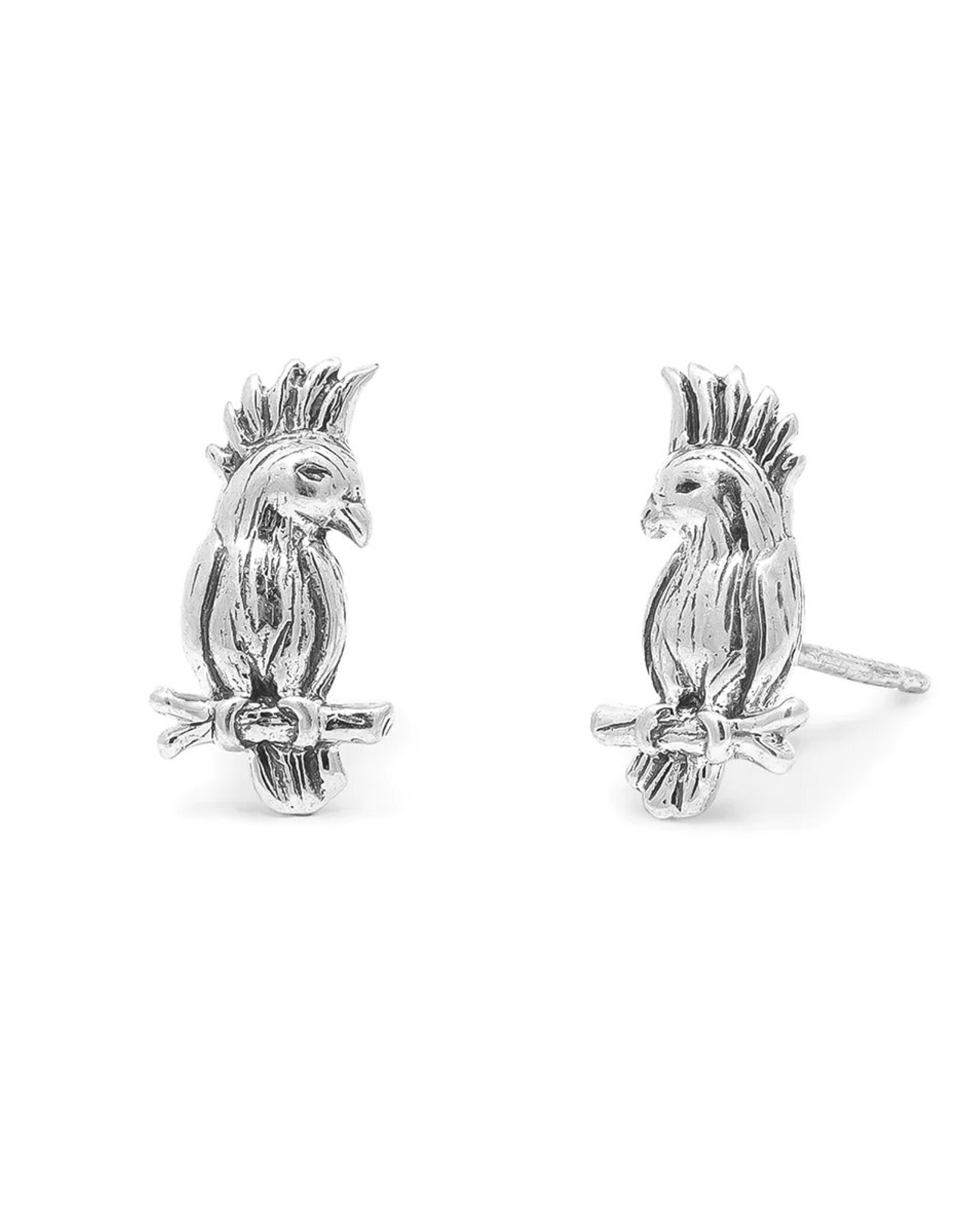 Boma COCKATIEL BIRD STUD EARRING - sterling silver