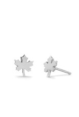 Boma MAPLE LEAF STUD EARRING - sterling silver