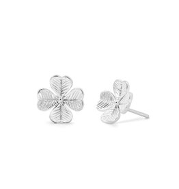 Boma FOUR LEAF CLOVER STUD EARRING - sterling silver