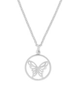 Boma BUTTERFLY CUTOUT NECKLACE - sterling silver