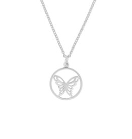 Boma BUTTERFLY CUTOUT NECKLACE - sterling silver