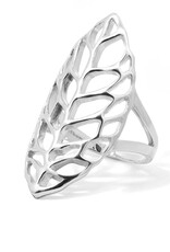 Boma LEAF BOLD RING - sterling silver