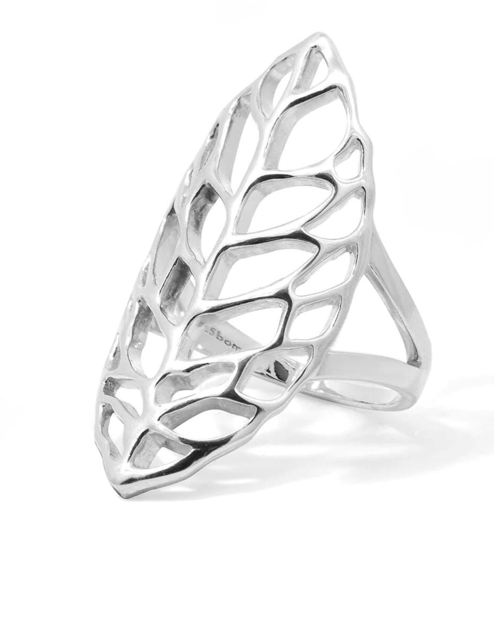 Boma LEAF BOLD RING - sterling silver