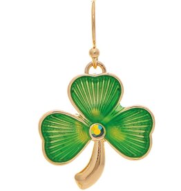 Rain Jewelry GOLD GREEN CLOVER EARRING