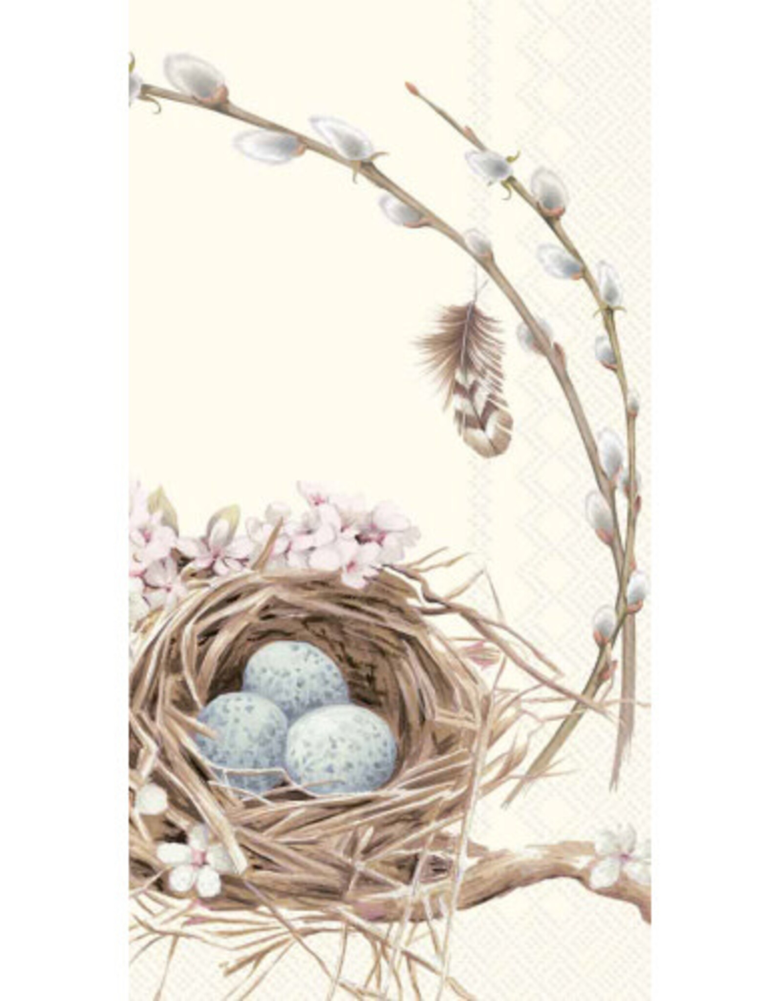 Boston International BIRDS NEST WITH EGGS PAPER GUEST TOWELS