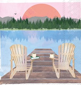 Boston International SUNDAY LAKE CHAIRS BEVERAGE PAPER NAPKIN