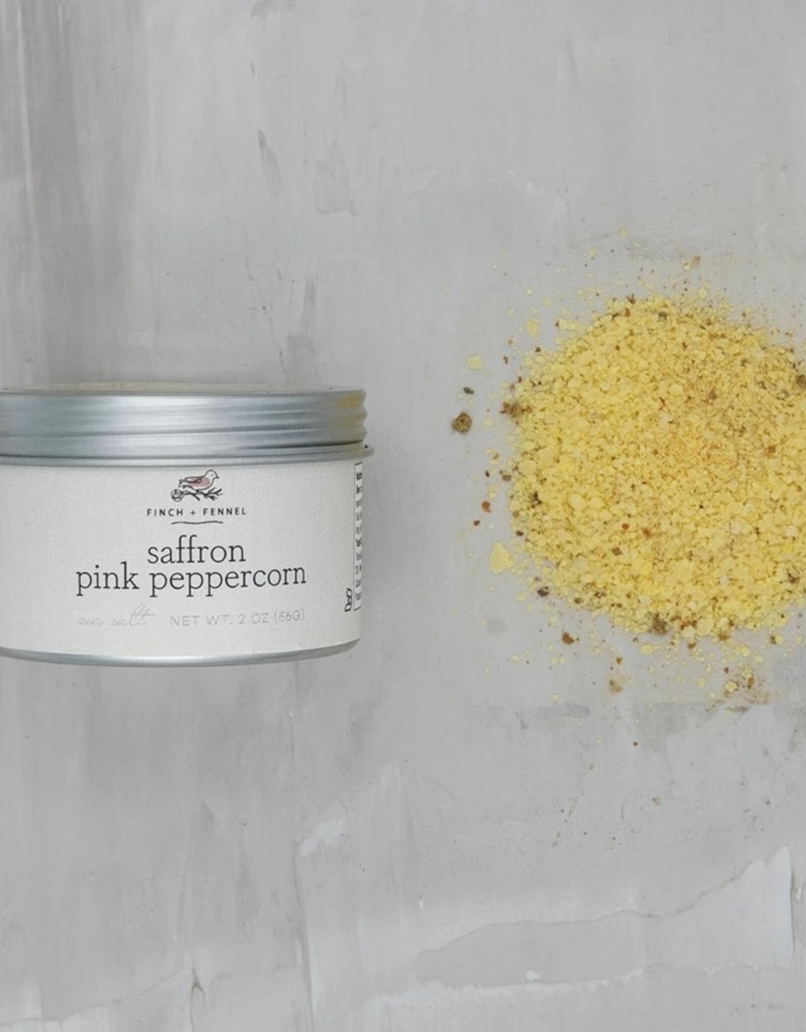 Finch & Fennel SAFFRON PINK PEPPERCORN SEA SALT - Finch + Fennel